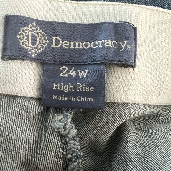 Democracy Women’s Jeans Shorts 24w  Ab Leisure High Rise Funny Control Slimming - Picture 3 of 5